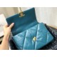 Replica Borsa Large 19 in lana tweed con patta AS1162 AS1160 Blu