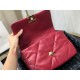 Replica Borsa Large 19 in lana tweed con patta AS1162 AS1160 Rossa