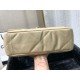 Replica Borsa Large 19 in lana tweed con patta AS1162 AS1160 Albicocca