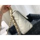Replica Borsa Large 19 in lana tweed con patta AS1162 AS1160 Beige