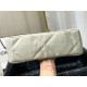 Replica Borsa Large 19 in lana tweed con patta AS1162 AS1160 Beige