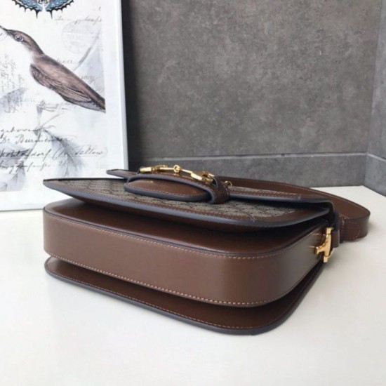 Replica Borsa a tracolla piccola 1955 602204 caffè