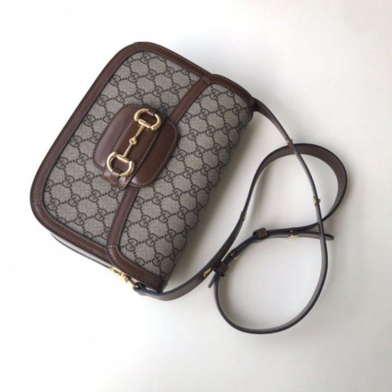 Replica Borsa a tracolla piccola 1955 602204 caffè