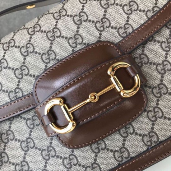 Replica Borsa a tracolla piccola 1955 602204 caffè