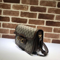 Replica Borsa a tracolla piccola 1955 Horsebit 602204 Marrone
