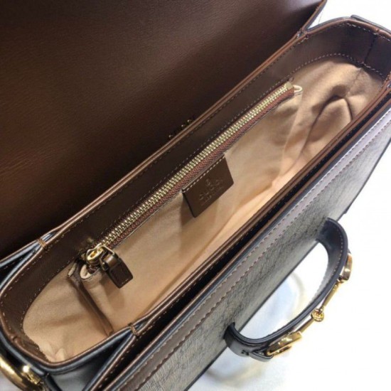 Replica Borsa a tracolla piccola 1955 Horsebit 602204 Marrone