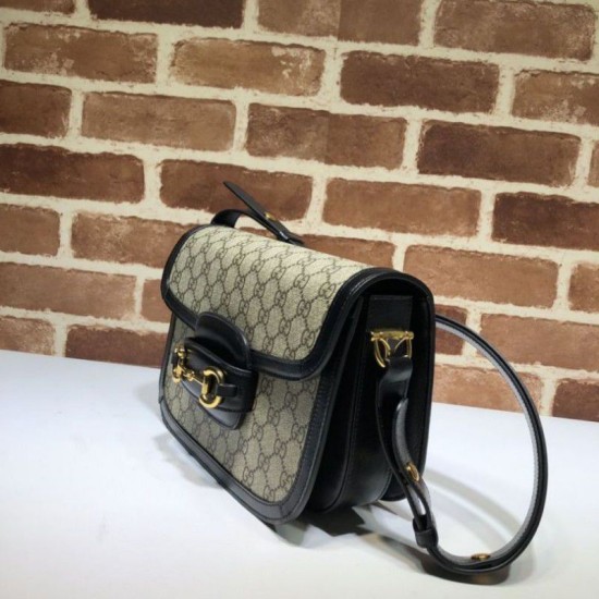 Replica Borsa a spalla piccola 1955 Horsebit 602204 nera