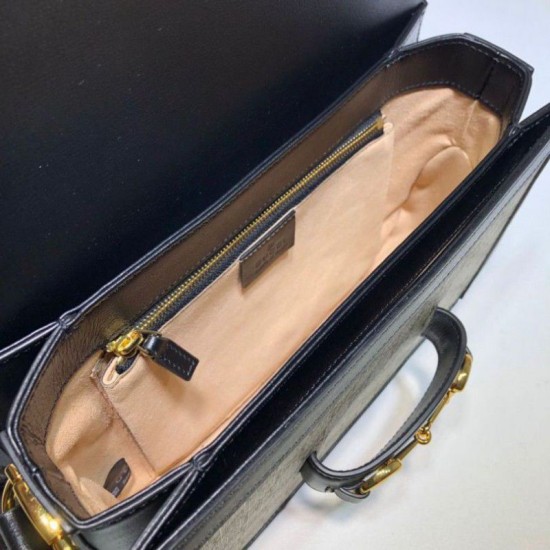 Replica Borsa a spalla piccola 1955 Horsebit 602204 nera