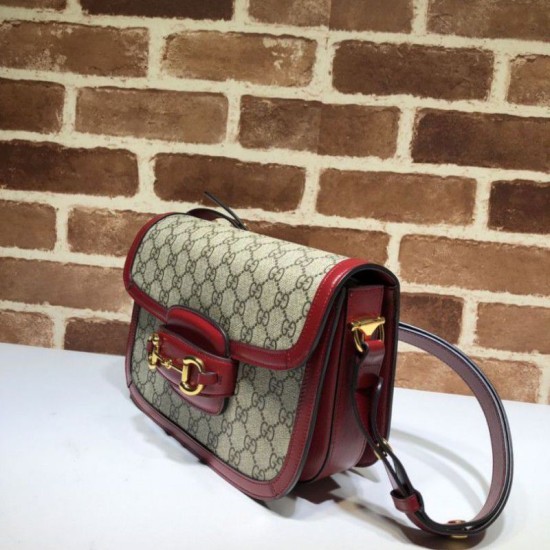 Replica Borsa a spalla piccola 1955 Horsebit 602204 rossa