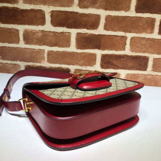 Replica Borsa a spalla piccola 1955 Horsebit 602204 rossa