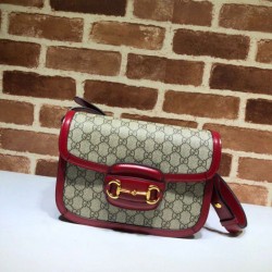 Replica Borsa a spalla piccola 1955 Horsebit 602204 rossa