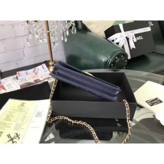 Replica Borsa Le boy Woc sulla catena A33814 Blu Replica Borsa Le boy Woc sulla catena A33814 Blu
