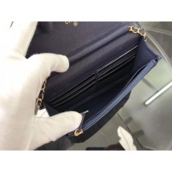 Replica Borsa Le boy Woc sulla catena A33814 Blu