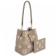Replica Borsa NeoNoe MM grigia Tourterelle M45555