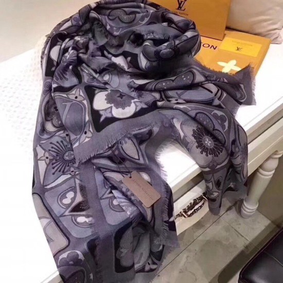 Replica Anthracite Kamonogram Stole M71035