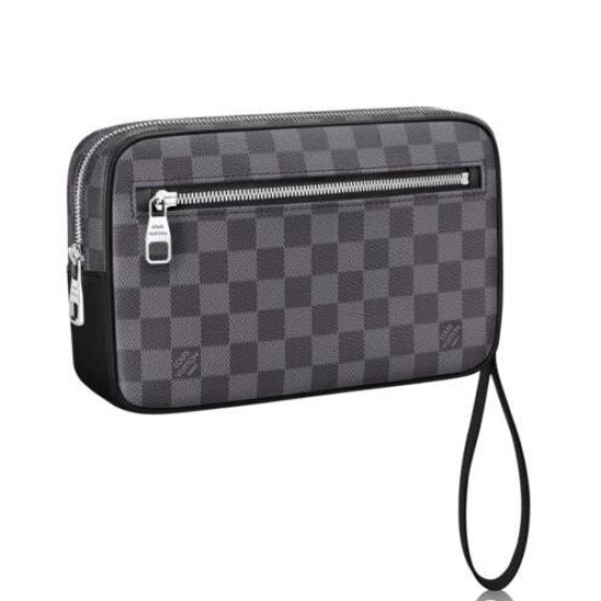 Replica Kasai Clutch Damier Graphite N41664