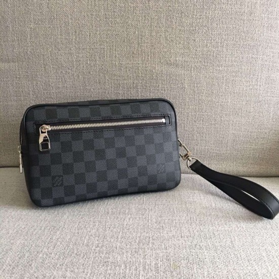 Replica Kasai Clutch Damier Graphite N41664