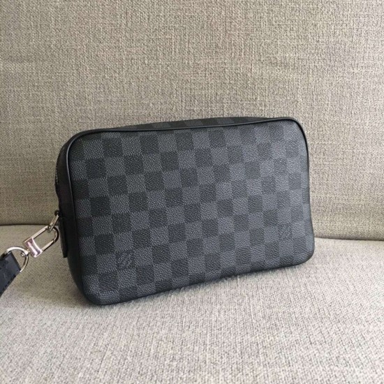 Replica Kasai Clutch Damier Graphite N41664