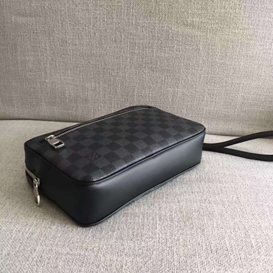 Replica Kasai Clutch Damier Graphite N41664