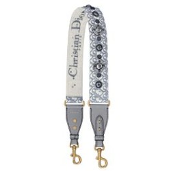 Replica Cinturino in tela Christian Dior grigio