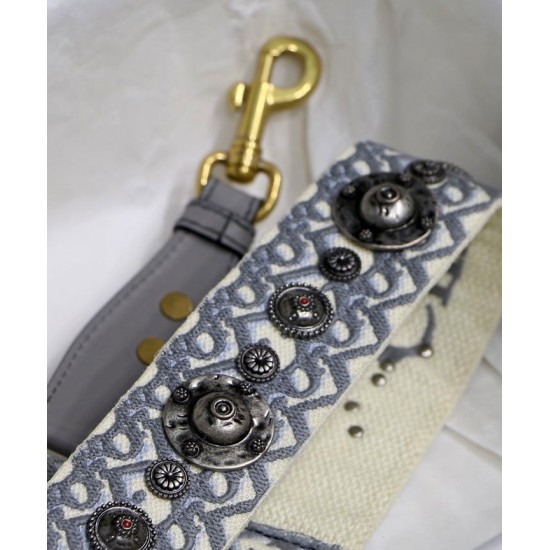 Replica Cinturino in tela Christian Dior grigio