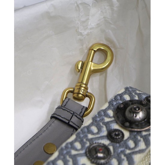 Replica Cinturino in tela Christian Dior grigio