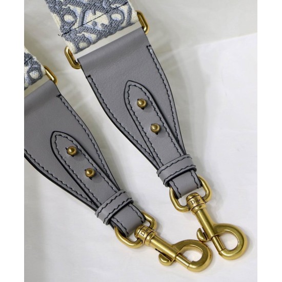 Replica Cinturino in tela Christian Dior grigio