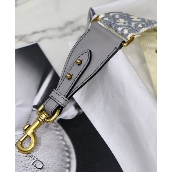 Replica Cinturino in tela Christian Dior grigio