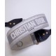 Replica Cinturino ricamato Christian Dior 'Christian Dior' grigio