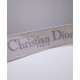 Replica Cinturino ricamato Christian Dior 'Christian Dior' grigio