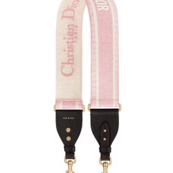Replica Cinturino ricamato Christian Dior 'Christian Dior' rosa