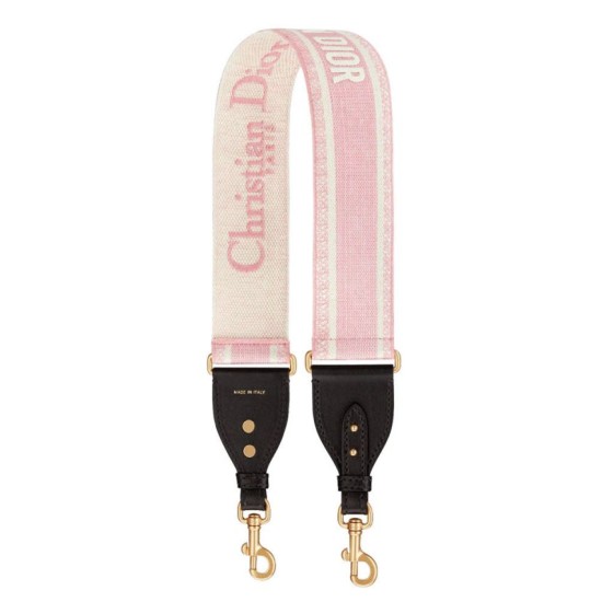 Replica Cinturino ricamato Christian Dior 'Christian Dior' rosa