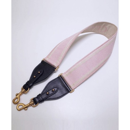 Replica Cinturino ricamato Christian Dior 'Christian Dior' rosa