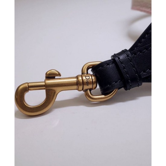 Replica Cinturino ricamato Christian Dior 'Christian Dior' rosa