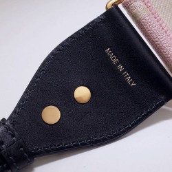 Replica Cinturino ricamato Christian Dior 'Christian Dior' rosa