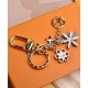 Replica LV Snowflakes Borse Charm e portachiavi M80240 d'oro