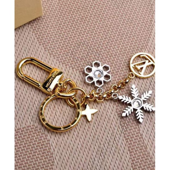 Replica LV Snowflakes Borse Charm e portachiavi M80240 d'oro