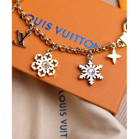 Replica LV Snowflakes Charm per borsa a catena dorata