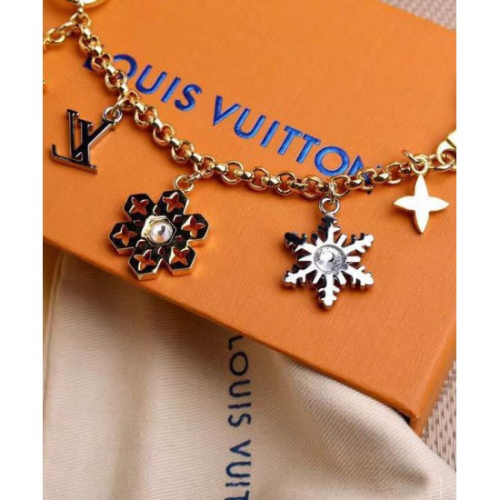 Replica LV Snowflakes Charm per borsa a catena dorata