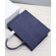 Replica Borsa tote Christian Dior piccola Dior Book Blu scuro