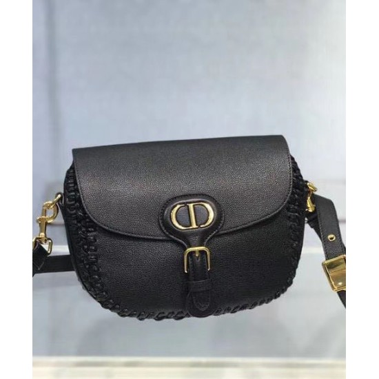 Replica Christian Dior Medium Dior Bobby Borse Nera