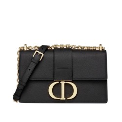Replica Borsa a catena Christian Dior 30 Montaigne Nera