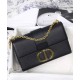 Replica Borsa a catena Christian Dior 30 Montaigne Nera