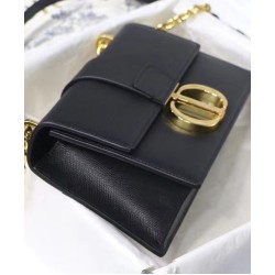 Replica Borsa a catena Christian Dior 30 Montaigne Nera