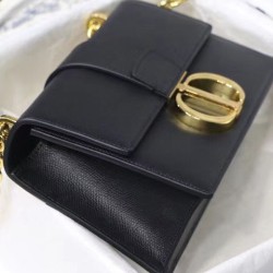 Replica Borsa a catena Christian Dior 30 Montaigne Nera