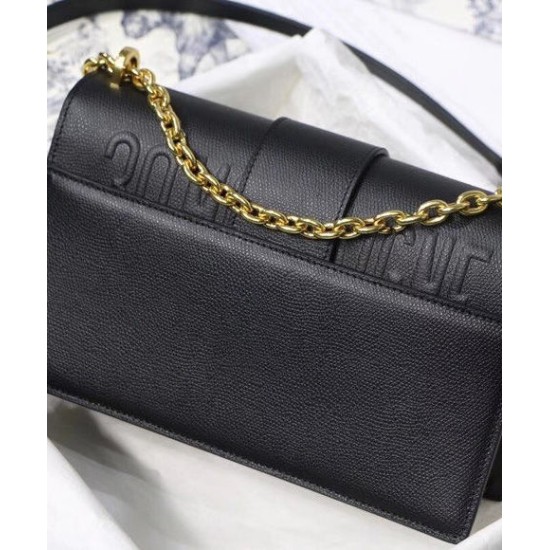 Replica Borsa a catena Christian Dior 30 Montaigne Nera