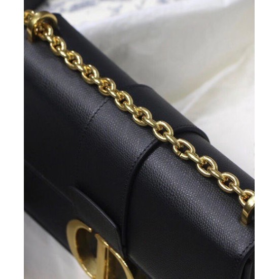 Replica Borsa a catena Christian Dior 30 Montaigne Nera