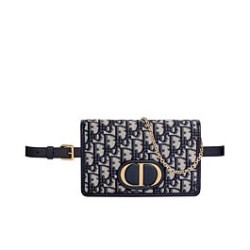 Replica Pochette Christian Dior 30 Montaigne 2-in-1 blu scuro