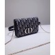 Replica Pochette Christian Dior 30 Montaigne 2-in-1 blu scuro