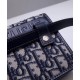 Replica Pochette Christian Dior 30 Montaigne 2-in-1 blu scuro